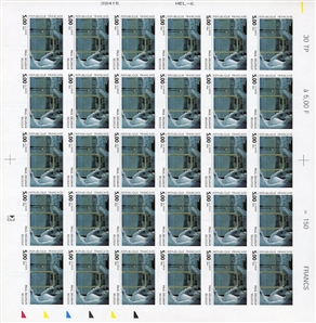FRANCE (2314-17var) 1992 Contemporary Art, Paintings, set of four imperforate sheets of 30, n.h., v.f. (YT 2779-82) €6,900