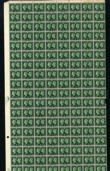 GREAT BRITAIN British Offices in Morocco (89-92,518-20) 1940 Centenary of the first postage stamp, set of seven sheets of 160, folded and separated between stamps, some peripheral faults, n.h.,...
