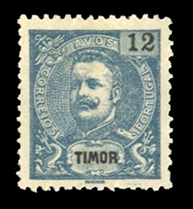 Portuguese Colonies Timor 67 25 1903 12a dull blue, unused without gum as issued