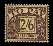 British Commonwealth - Great Britain Postage Dues J44 (SG D54) Â£200 1955 2sh6p, lightly hinged