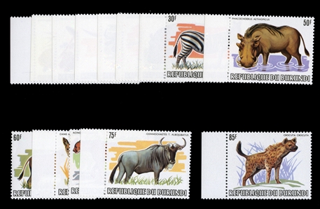 BURUNDI (589-601) 1983 Animals, complete set, n.h., fine-v.f., cat. value $1,288