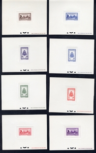 CAMBODIA (23/37P) 1954-55 70c-30pi, ten imperf. deluxe sheets including 30pi (2), fine-v.f.