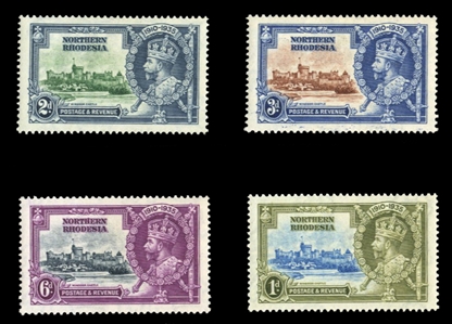 British Commonwealth Northern Rhodesia 18-21 17 1935 Silver Jubilee, set of four, hinged