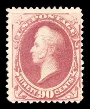 1880 Special Printing  (202) 1880 90c dull carmine, unused without gum as issued, bright color, centered to right, intact perforations on all sides, fresh & fine example of this rare Special Printing