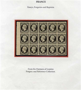 FRANCE 1849-70 Ceres and Napoleon (Empire) imperforate essays, mostly designed and engraved by Barre, selection of 124, various colors and types, occasional pairs and blocks