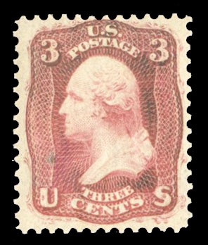 United States 1861-68 Issue (65-E15h) 3c brown rose, "Premier Gravure" plate essay on semi-transparent paper, never hinged, usual centering, fine, with 2020 Crowe certificate,