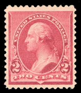 United States 1890 Issue (220a) 2c carmine, with Cap on Left 2, n.h., v.f., with 1999 PFC, cat. value $450