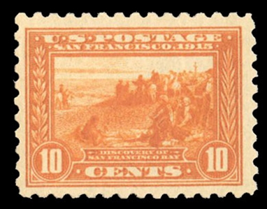 United States 1913-15 Panama-Pacific Exposition (404) 1915 10c orange, n.h., well centered, with 2024 Crowe certificate graded 80 (SMQ $1,700)