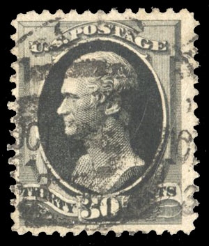 United States 1879-1888 Bank Note Issues (190) cat. value $90, 1879 30c full black, used