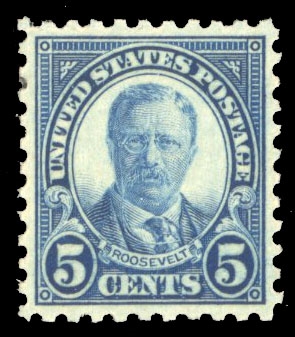 United States 1917-29 Issues (586) 1924 5c blue, n.h., well centered with wide margins, with 2022 PSE certificate graded "XF-Sup 95" (SMQ $550)