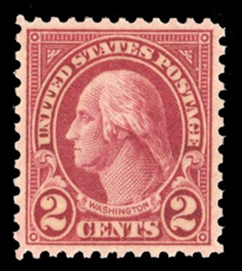 United States 1917-29 Issues (634A) 1928 2c carmine, type II, exceptionaly well centered for this difficult issue, deep, rich color, with 2013 PSE certificate graded Superb 98 (SMQ $3,500)