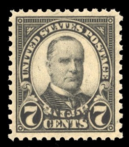 United States 1917-29 Issues (676) 1929 7c black, n.h., well centered with jumbo margins, with 2020 PSE certificate graded XF-Sup 95J (SMQ $575)