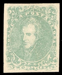 Confederate States (3) 1862 2c green, small h.r., full margins all around, light gum bends, otherwise v.f., with 2024 Crowe certificate, cat. value $1,000