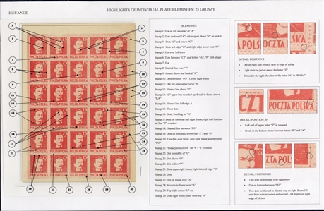 Issued Stamps (341-343) 1944 25gr, 50gr and 1zl, set of three upper left sheet corner margin panes of 30, unused without gum as issued, fine-v.f.  Each sheet is accompanied by an overlay