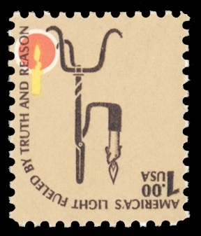 United States 1930-79 Issues (1610c) 1979 $1.00 Rush Lamp & Candle Holder, intaglio brown color inverted, n.h., v.f. The so-called CIA invert is one of the best known inverted color errors in...