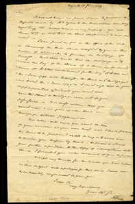 AUTOGRAPHS OF FAMOUS PEOPLE BURR, Aaron (1756-1836) American statesman, attorney general, U.S. Senator, vice-president of the United States. His defeat in a contest for the governorship of...