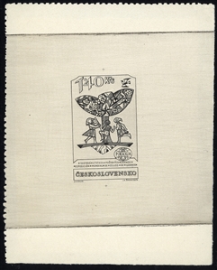 CZECHOSLOVAKIA (1132P) 1962 Praga Exhibition, 1.40kr "Children Dancing Around a Tree", six die proofs in different colors, various stages of completion, fine-v.f., probably unique group, signed...