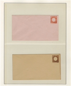 GERMANY  Postal Stationery 1872-73 collection of 48 different unused entire envelopes, mostly Small and Large Shields, also 5 1/2pf Germania, proof of unsevered postal reply card; beautiful...