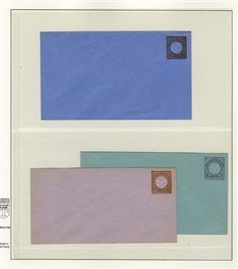 GERMANY  Postal Stationery 1872-73 collection of 48 different unused entire envelopes, mostly Small and Large Shields, also 5 1/2pf Germania, proof of unsevered postal reply card; beautiful...