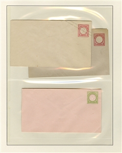 GERMANY  Postal Stationery 1872-73 collection of 48 different unused entire envelopes, mostly Small and Large Shields, also 5 1/2pf Germania, proof of unsevered postal reply card; beautiful...