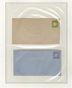 GERMANY  Postal Stationery 1872-73 collection of 48 different unused entire envelopes, mostly Small and Large Shields, also 5 1/2pf Germania, proof of unsevered postal reply card; beautiful...