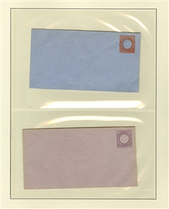GERMANY  Postal Stationery 1872-73 collection of 48 different unused entire envelopes, mostly Small and Large Shields, also 5 1/2pf Germania, proof of unsevered postal reply card; beautiful...