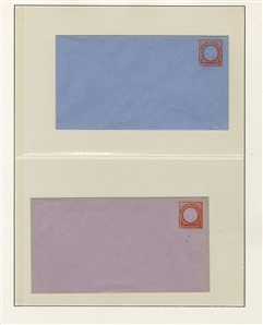 GERMANY  Postal Stationery 1872-73 collection of 48 different unused entire envelopes, mostly Small and Large Shields, also 5 1/2pf Germania, proof of unsevered postal reply card; beautiful...