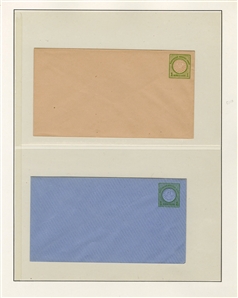 GERMANY  Postal Stationery 1872-73 collection of 48 different unused entire envelopes, mostly Small and Large Shields, also 5 1/2pf Germania, proof of unsevered postal reply card; beautiful...
