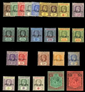 BRITISH COMMONWEALTH LEEWARD ISLANDS (61-83S) 1921-32 George V, complete to £1, overprinted or perforated Specimen, h.r., fine-v.f. (SG 58-80s) £700