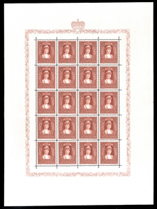 LIECHTENSTEIN (114,130-131) 1933-35 2fr Elsa, 3fr Francis and 5fr Arms, etc., three different sheets of 20, last one folded between stamps, others unfolded, n.h., fine-v.f. (Zu.119-22, SFr 22,000)