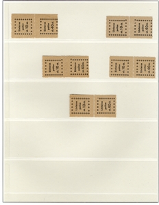 LITHUANIA (19/26) 1919 10sk-60sk horizontal (9) and vertical (18) se-tenant pairs, a duplicated selection of 27, unused without gum as issued, fine-v.f.