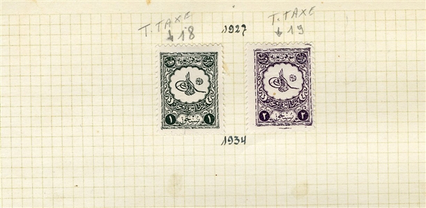SAUDI ARABIA 1927-57 issues, 75 different, complete sets, including Air Post, Postage Dues and Officials, fine-v.f.