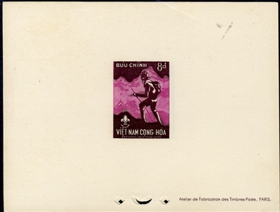 VIETNAM (124-27P) 1959 Boy Scouts, imperf. de-luxe sheets, complete set of four, v.f.