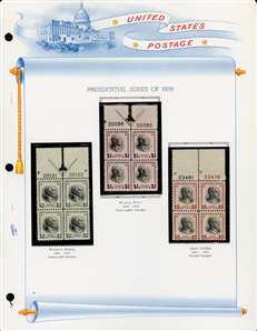 LARGE LOTS AND COLLECTIONS UNITED STATES 1847-1978 balance of a collection in a White Ace album, with 1847 10c black, 1851 10c green, 1861 5c brown type II, original gum (with clear 1976 PFC),...