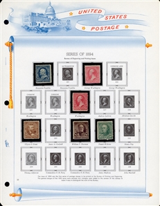 LARGE LOTS AND COLLECTIONS UNITED STATES 1847-1978 balance of a collection in a White Ace album, with 1847 10c black, 1851 10c green, 1861 5c brown type II, original gum (with clear 1976 PFC),...