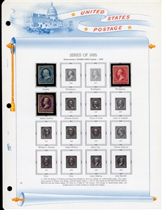 LARGE LOTS AND COLLECTIONS UNITED STATES 1847-1978 balance of a collection in a White Ace album, with 1847 10c black, 1851 10c green, 1861 5c brown type II, original gum (with clear 1976 PFC),...