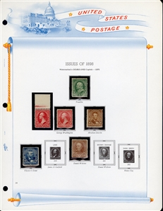 LARGE LOTS AND COLLECTIONS UNITED STATES 1847-1978 balance of a collection in a White Ace album, with 1847 10c black, 1851 10c green, 1861 5c brown type II, original gum (with clear 1976 PFC),...