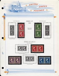 LARGE LOTS AND COLLECTIONS UNITED STATES 1847-1978 balance of a collection in a White Ace album, with 1847 10c black, 1851 10c green, 1861 5c brown type II, original gum (with clear 1976 PFC),...