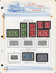 LARGE LOTS AND COLLECTIONS UNITED STATES 1847-1978 balance of a collection in a White Ace album, with 1847 10c black, 1851 10c green, 1861 5c brown type II, original gum (with clear 1976 PFC),...