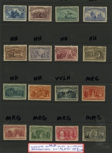 LARGE LOTS AND COLLECTIONS UNITED STATES 1870-1960 collection of unused singles and sets presented on black stock cards, selected items, some duplication, with Bureau Issues $1 and $2...