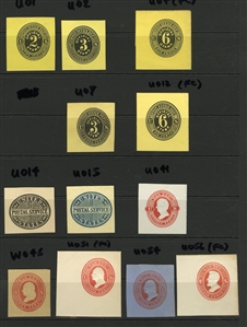 LARGE LOTS AND COLLECTIONS UNITED STATES 1870-1960 collection of unused singles and sets presented on black stock cards, selected items, some duplication, with Bureau Issues $1 and $2...