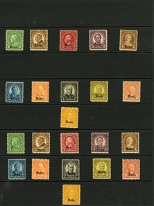 LARGE LOTS AND COLLECTIONS UNITED STATES 1870-1960 collection of unused singles and sets presented on black stock cards, selected items, some duplication, with Bureau Issues $1 and $2...