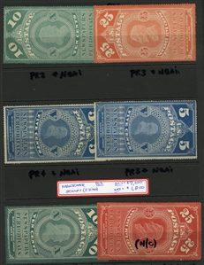 LARGE LOTS AND COLLECTIONS UNITED STATES 1870-1960 collection of unused singles and sets presented on black stock cards, selected items, some duplication, with Bureau Issues $1 and $2...