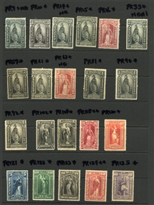 LARGE LOTS AND COLLECTIONS UNITED STATES 1870-1960 collection of unused singles and sets presented on black stock cards, selected items, some duplication, with Bureau Issues $1 and $2...