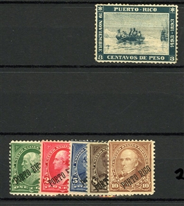 LARGE LOTS AND COLLECTIONS UNITED STATES 1908-30 collection in small stock book, unused with both hinged and some n.h. noted, nice selection of Washington Franklins to $5, with booklet panes,...