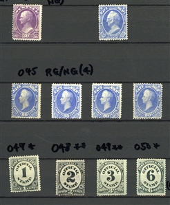 LARGE LOTS AND COLLECTIONS UNITED STATES 1908-30 collection in small stock book, unused with both hinged and some n.h. noted, nice selection of Washington Franklins to $5, with booklet panes,...