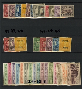 LARGE LOTS AND COLLECTIONS UNITED STATES 1908-30 collection in small stock book, unused with both hinged and some n.h. noted, nice selection of Washington Franklins to $5, with booklet panes,...