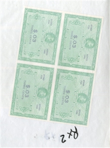 LARGE LOTS AND COLLECTIONS UNITED STATES Revenue Stamps (RX1/23) 1950 Distilled Spirits Excise Tax Stamps, blocks of four or six, with 1c (6), 3c (4), $1,500 (6), $20,000 (6) and $30,000 (6),...