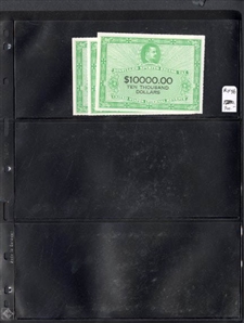LARGE LOTS AND COLLECTIONS UNITED STATES Revenue Stamps (RX1/RX46) 1950-52 Distilled Spirits Excise Tax Stamps, balance of a stock, with 1950 1c (7), 3c (9), $1,500 (7), $20,000 (6), $30,000 (6)...