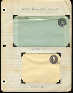 LARGE LOTS AND COLLECTIONS UNITED STATES Postal Stationery 1903-40 selection of 35 entires mounted on pages, mostly freaks and errors, also overprinted Specimen, some tape stains, but...
